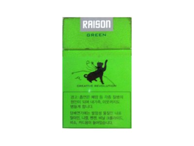 RAISON(green korea)香烟2024价格表图 RAISON(green korea)参数图片