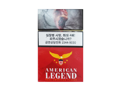 美国传奇(硬红韩国免税版)香烟2024价格表图 美国传奇(硬红韩国免税版)参数图片